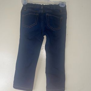 Toddler girls pants dark denim